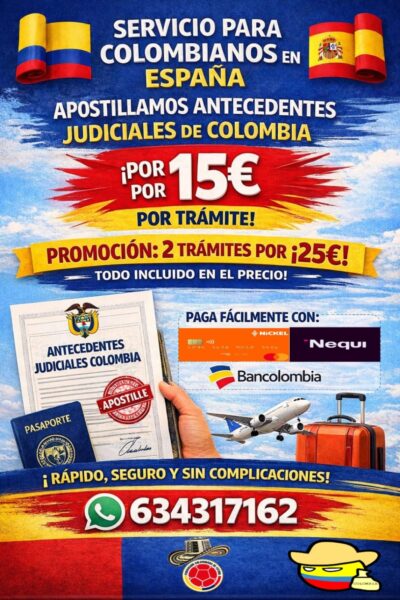 Servicios para colombianos en España