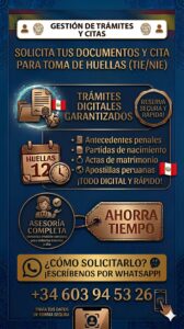 🇵🇪 TRÁMITES PERUANOS 100% DIGITALES 🇪🇸