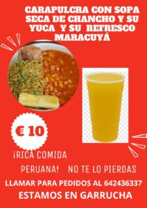Carapulcra con sopa seca de chancho