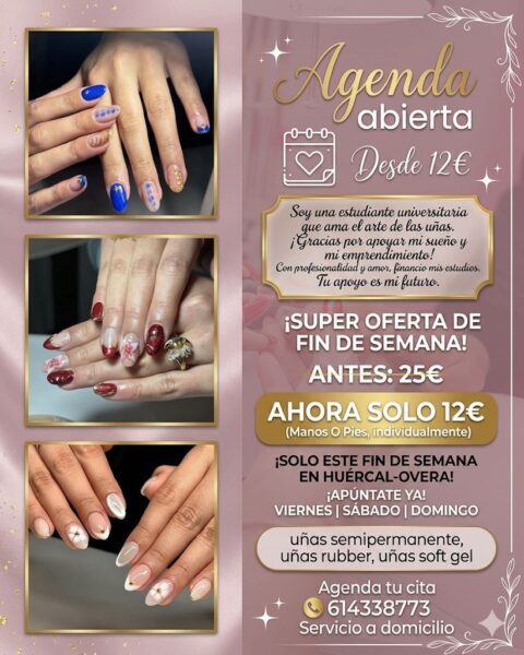 Uñas semipermanente, uñas rubber, soft gel